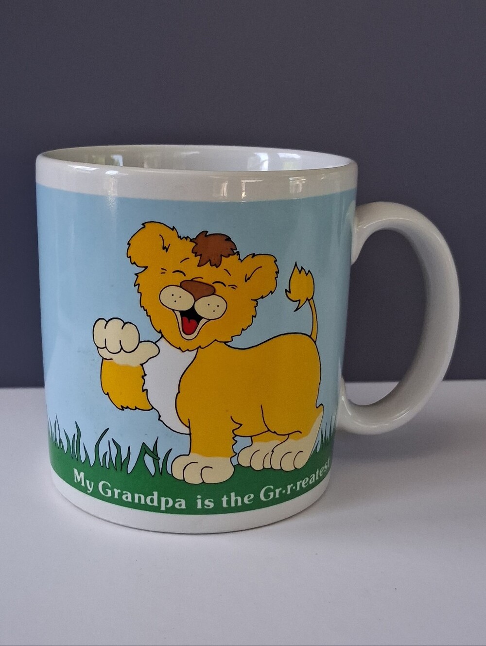 Russ Berrie & Co Grandpa Themed White Ceramic Mug
